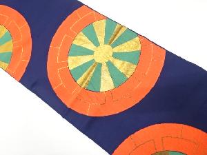 源氏車模様織り出し　全通袋帯